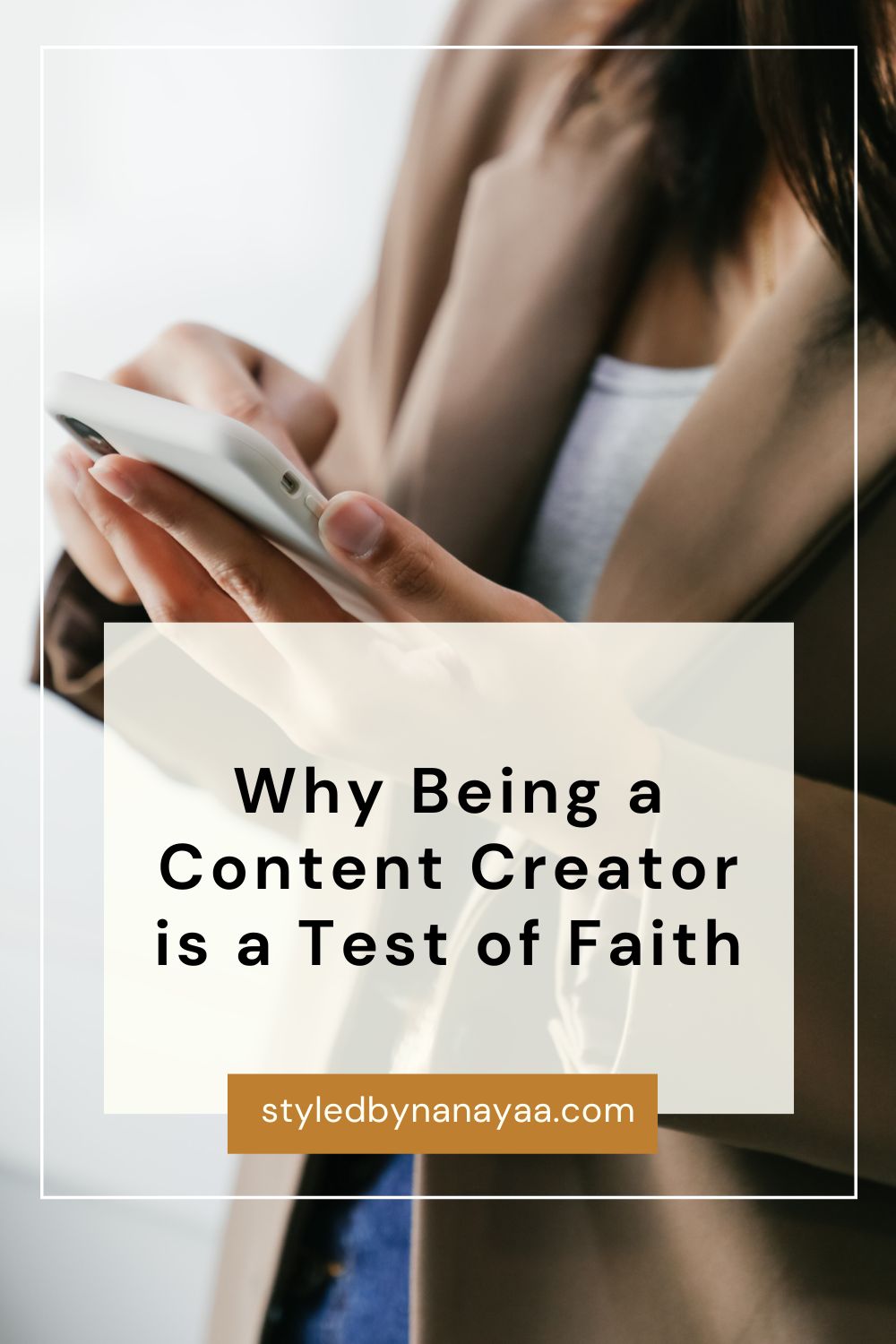 Why Being a Content Creator is a Test of Faith blog post cover image